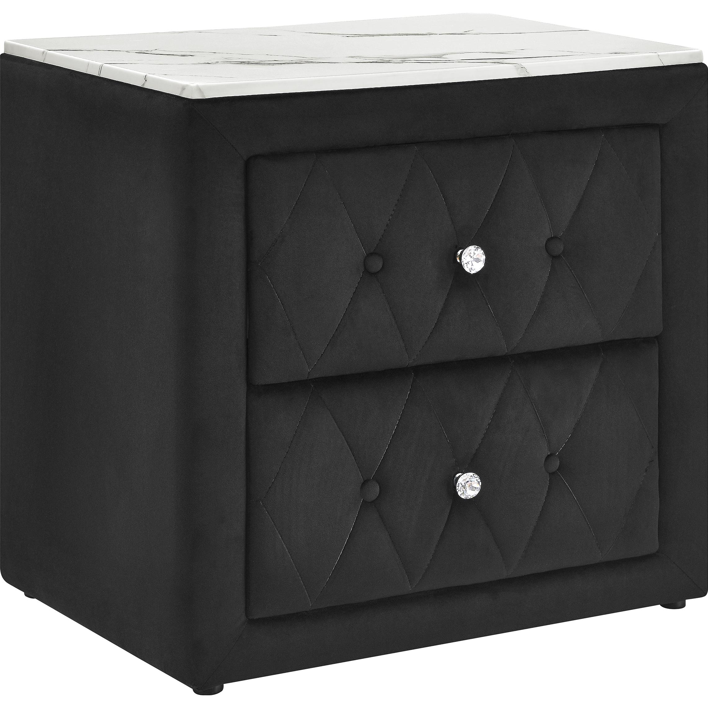 Crown Mark Annabelle 5114BK-2 Nightstand - Black IMAGE 1